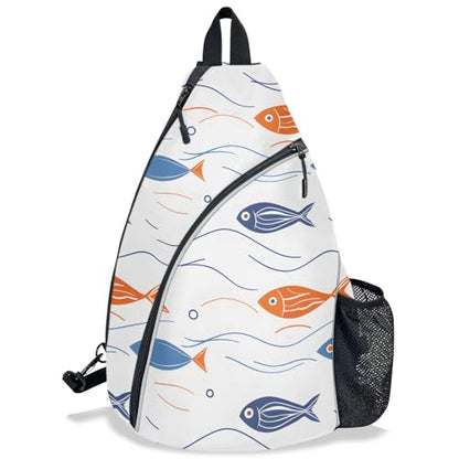Pickleball Bag for Women Men Adjustable Crossbody Sling Backpack Hold Pickleball Paddle Water Bottle - color: Multicolor 8