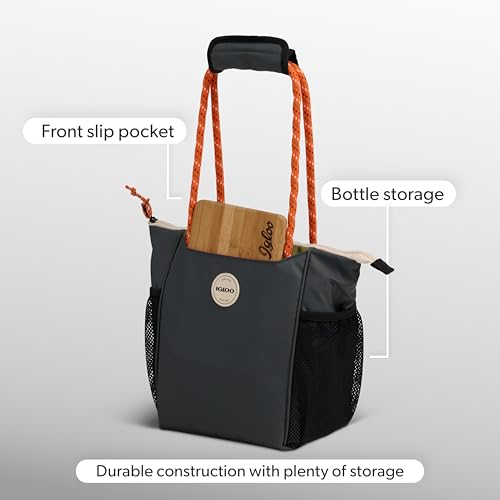Igloo Soft Cooler Bag | Summit Series | Insulated Cooler Tote | Backpack Cooler - color: Tactical Gray 9 Can