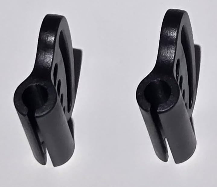 3/4 Inch Sternum Strap Sliders Pair, Black Backpack Chest Strap Adjusters, Sternum Strap Adjuster Buckles for 3/4" Webbing, Replacement Hardware for Hiking Bags, Packs & Outdoor Gear