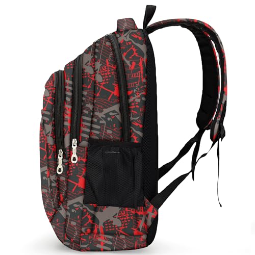 rickyh style Stylish Backpack: Multi-functional and Lightweight Bag for Travel, School, and Outdoor Activities - color: 007tuhong