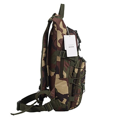 Hydration Backpack with 3L Water Bladder for Hiking and Climbing - color: Woodland