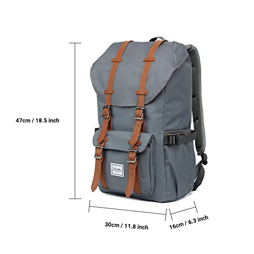 KAUKKO Unisex Ep5 Backpack, (Ngrey), 45 x 27 x 17cm (HxBxT), Backpack - color: (Ngrey), size: Large