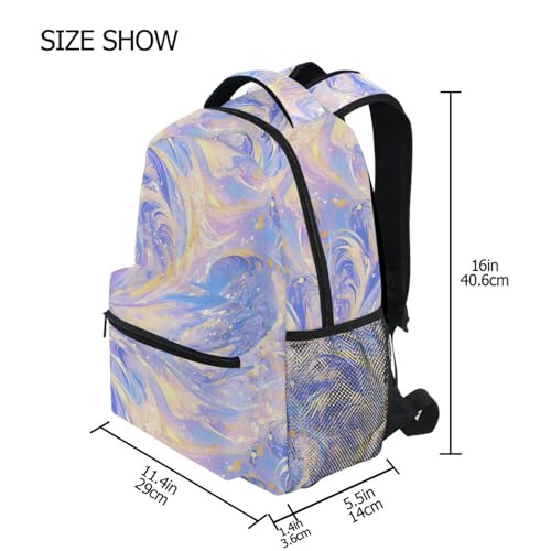 Backpack for Women Men Waterproof Backpack with Chest Strap Gift Men & Women Yellow Navy Blue Purple - color: Multicolor01