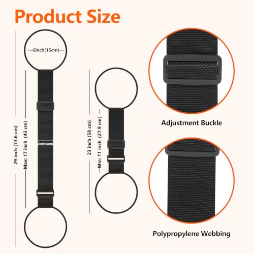 Adjustable Luggage Connector Straps for Suitcases, Add a Bag Elastic Belt - color: Blue