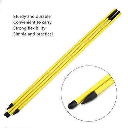 RiToEasysports Swing Trainer Epoxy Fiberglass Direction Indicator Stick 48.23in Foldable Practice Stick for Putting Swing Alignment Training for Beginners and Coaches