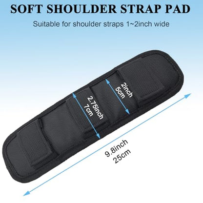 Soft Long Shoulder Strap Pad, Removable & Breathable & Thick Backpack Strap Pads for Bag Strap