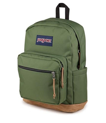 JanSport Right Pack Backpack - Durable Daypack with Padded 15" Laptop Sleeve, Spacious Main Compartment & Integrated Water Bottle Pocket, Cargo Green - color: Cargo Green