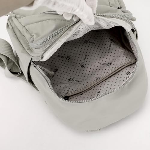 Mini Backpack Purse for Women Lightweight Nylon Casual Bag Small Daypacks for Work Travel (C Khaki) - color: C Khaki