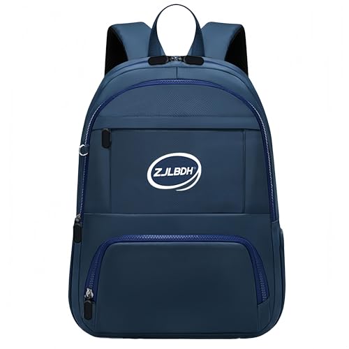 25L Classic Backpack, Polyester, Water Resistant, Multiple Front Zippered Pockets, Padded Back, Adjustable Straps (Blue)