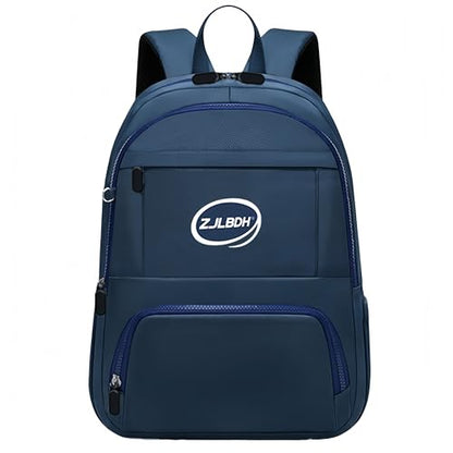 25L Classic Backpack, Polyester, Water Resistant, Multiple Front Zippered Pockets, Padded Back, Adjustable Straps (Blue)