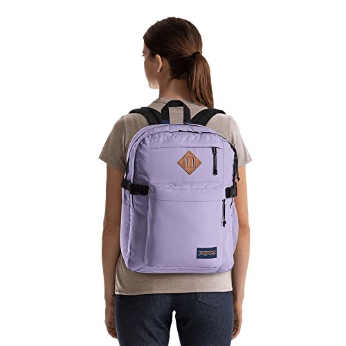 JanSport Main Campus Backpack - Travel or Work backpack w 15-Inch Laptop Sleeve and Dual Water Bottle Pockets, Pastel Lilac - color: Pastel Lilac