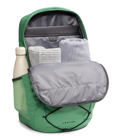 The North Face Jester Everyday Laptop Backpack, Dimmed Algae/Blk, OSFA - color: Dimmed Algae/Tnf Black