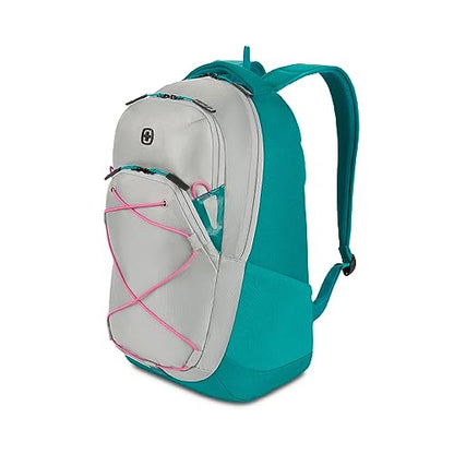 SwissGear 8175 Laptop Backpack, Teal/Light Grey Heather, 18 Inches - color: Teal/Light Grey Heather
