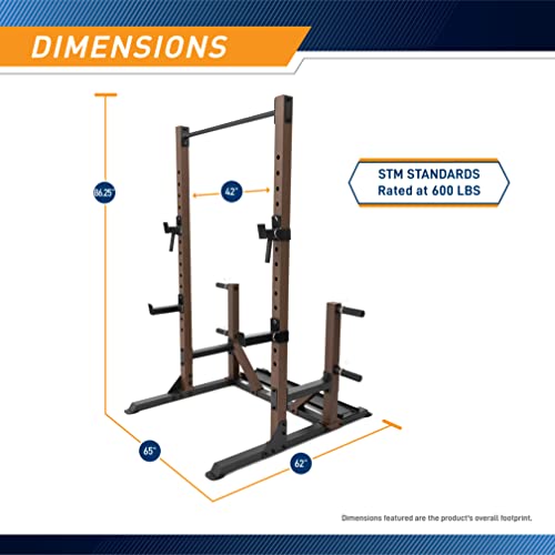 Steelbody Industrial Inspired Heavy Duty Home Gym System for Bodybuilding and Strength Training Available for Full Cage, Squat Rack and Power Tower - color: Grizzly Brown - Squat