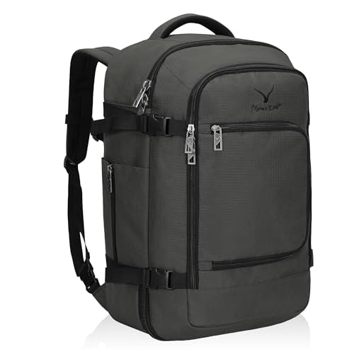 Hynes Eagle Travel Backpack 40L Flight Approved Carry on Backpack Men Large Cabin Weekender Laptop Backpack Women 15.6 inches - color: Grey 2023