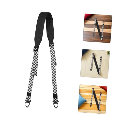 Operitacx Universal Adjustable Replacement Shoulder Strap with Padding and Quick Release Buckle, Black Crossbody Bag Strap for Purse, Handbag, Backpack, and Duffle Bags