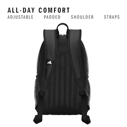 Originator Small Backpack for men and women, athletic book bag with laptop sleeve - color: Black/White
