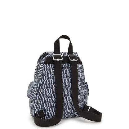 Kipling Women's City Pack Mini Backpack, Lightweight Versatile Daypack, Durable and Water-Resistant - color: Holiday Waves, size: 10.75''L x 11.5''H x 5.5''D