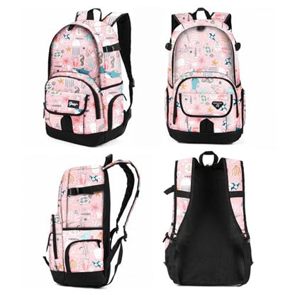 rickyh style School Backpack Travel Bag for Men & Women Lightweight College Back Pack with Laptop Compartmen - color: 04fhdsj