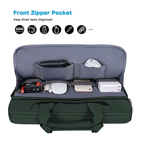 MOSISO 360 Protective Laptop Bag 15.6 inch, 15-16 inch Computer Bag Compatible with MacBook Air 15 inch/Pro 16 inch, HP,Dell,Lenovo,Asus,Notebook, Laptop Carrying Case with Strap&Handle, Emerald Green - color: Emerald Green, size: 16 inch