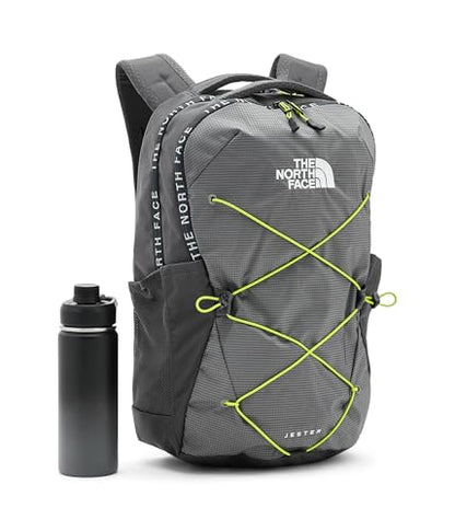 The North Face Jester Everyday Laptop Backpack - PFAS Free - color: Anthracite Grey/Smoked Pearl/Fizz Lime