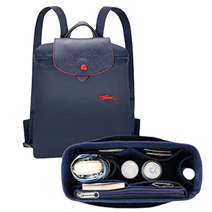 Lckaey Felt Bag Insert for Backpack, Purse Organizer - Blue - color: blue