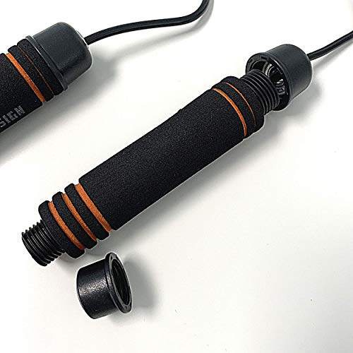 CRITICAL BENCH.COM Jump Rope – Adjustable, Tangle-Free Cable Rope with Comfortable Foam Handles, Ideal Jump Ropes for Fitness, Cardio, Speed Training & Home Workouts for Men & Women