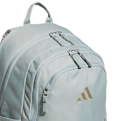 adidas Amplifier Backpack for Laptop, School and Gym, 28L, Wonder Sage Green/White/Regular, OSFA - color: Wonder Sage Green/White/Regular