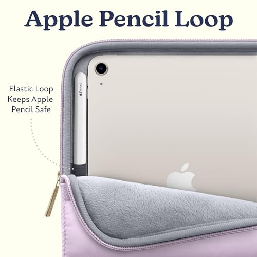 Vandel Puffy iPad Sleeve 11 Inch, Tablet Sleeve, iPad Bag, Tablet Pouch - color: i. Lilac, size: 9-11 Inch