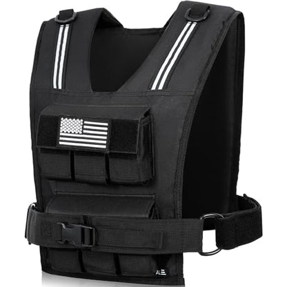 BAGAIL Weighted Vest Men, 20lb/30lb/40lb Adjustable Weight Vest for Woman with Removable Iron Weights, Women’s Rucking Vest for Walking, Workout, Running, Strength Training - size: 30 lb