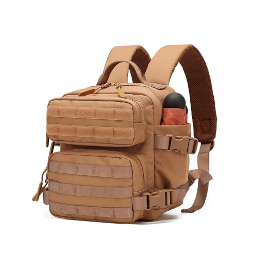 9L Mini Backpack for Men and Women, Small Backpack for Gym Hiking Travel Sports Running (Khaki) - color: 9l-khaki
