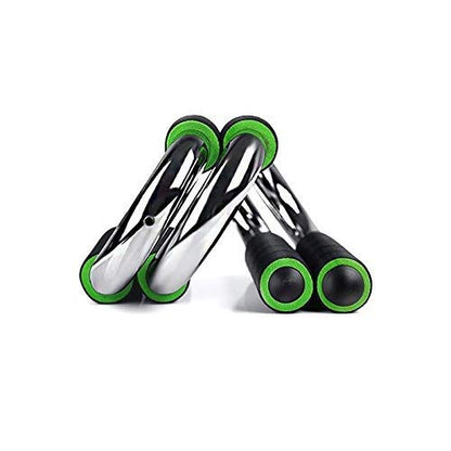 Strong Chrome Push Up Bars - Steel Pushup Stands with Comfortable Foam Grip and Non-Slip in Choice Sizes Safe, Sturdy and Less Wrist Strain