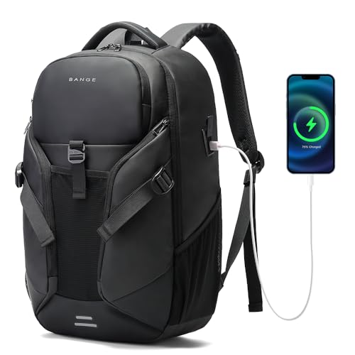 FUTURE AESTHEICS Travel laptop Smart Backpack for men women ，Business waterproof Backpack with USB charge Port,Anti Theft Travel Laptop Backpack Fits 15.6 Inch Notebook