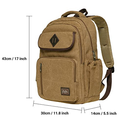 KAUKKO Casual Daypacks&multipurpose backpacks，Outdoor Backpack,Travel Casual Rucksack，Laptop Backpack Fits 15" - color: 17-khaki