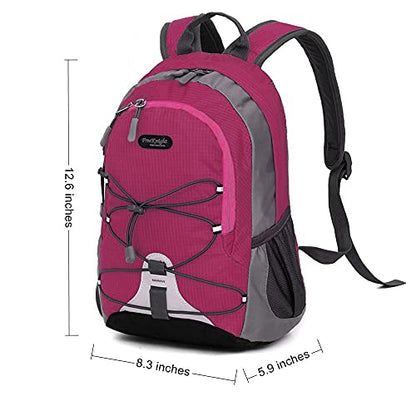 Bseash 10L Small Hiking Backpack for Kids Ages 3-6 Girls Boys Under 4 feet - color: Rose Red