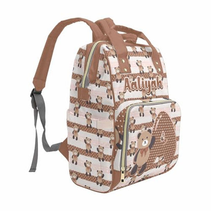 Newcos Custom Name Boy Baby Bags for Girls, Personalized Diaper Bag Backpack for Baby Boy Mom, Nursing Bag Mommy Tote Bags for New Mom Wife Mothers Day Women Men Purple - color: Patten 24