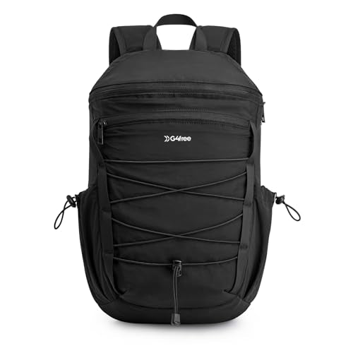 G4Free Hiking Backpack for Women Men 20L Lightweight Travel Backpacks Daypack Outdoor Daily Camping, Black - color: Blcak