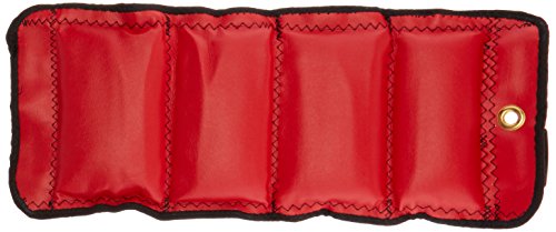 Sammons Preston Cuff Weight, 8 lb, Red, 2 Velcro Strap & D-Ring Closure, Grommet for Easy Hanging, Lead Free Steel Ankle & Wrist Weights, For Strength Building & Injury Rehab, Sold Individually - style: 8 lbs.