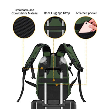 MOSISO Camera Backpack, DSLR/SLR/Mirrorless Photography Camera Bag 15-16 inch Waterproof Hardshell Case with Tripod Holder&Laptop Compartment Compatible with Canon/Nikon/Sony, Army Green - color: Army Green