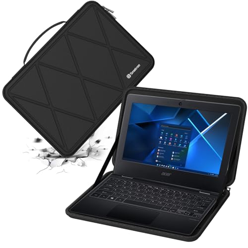 Smatree Hard EVA Protective Sleeve Compatible for 12.2 inch Acer Chromebook Spin 312, 11.6 inch Acer Chromebook 311, TravelMate B3 TMB311-33-C3FM, TravelMate Spin B3 11 TMB311RN-33 2 in 1 Bag (X8019) - color: X Series-Black, size: For 11.6 inch Acer Chrom