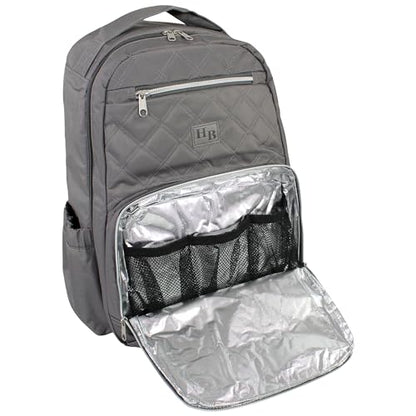 Hudson Baby Unisex Baby Premium Diaper Bag Backpack and Changing Pad, Charcoal, One Size - color: Charcoal