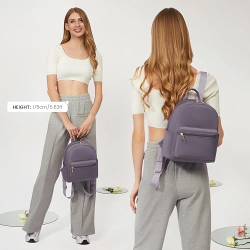 LOVEVOOK Backpack for Women Light Weight Waterproof Backpack Purses Daily Backpack… | Light Weight - color: Purple-grey