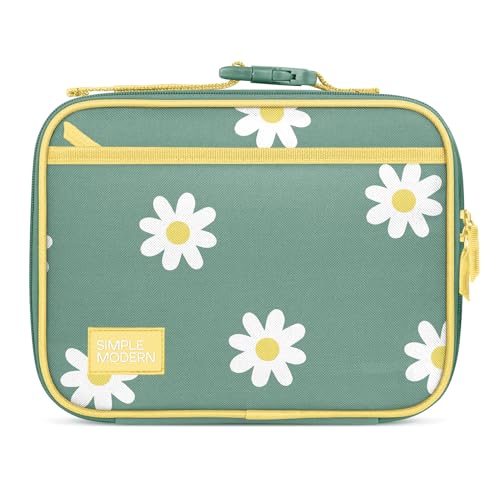 Simple Modern Kids Lunch Box for School | Reusable Insulated Lunch Bag for Toddler, Girl, and Boy | Meal Containers with Exterior & Interior Pockets | Hadley Collection | Sage Florals - color: -Sage Florals