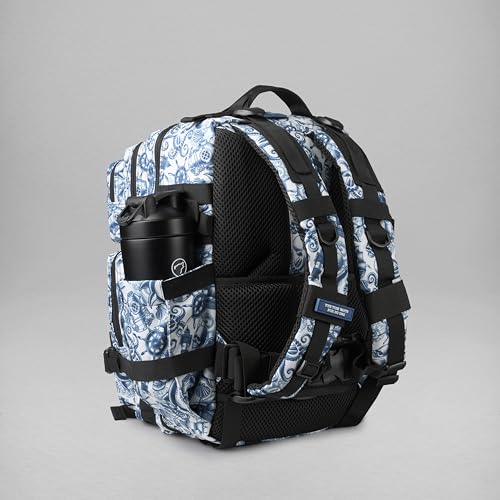 WOLFpak 35L Athletic Gym Backpack (Sailor's Curse) - Durable 1000D Waterproof Oxford Material with MOLLE Webbing, Laptop Pocket & Dual Cup Holders, Durable Fitness/Travel/Military Daypack - color: Sailor's Curse
