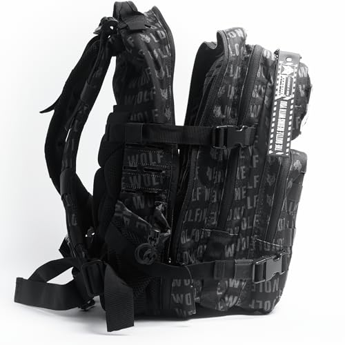 Lone Wolf Fitness Gen 3 Sports Backpack 35L Midnight Black, Water Resistant, 1000D High-grade Polyester