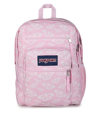 JanSport Laptop Backpack - Computer Bag with 2 Compartments, Ergonomic Shoulder Straps, 15” Laptop Sleeve, Haul Handle - Flutter By - color: Flutter By Pink