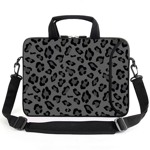AMARY 15.4" 15.6" laptop sleeve adjustable shoulder strap with handle accessory pocket for men women (Grey-2) - color: Grey-2