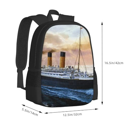 Retro Titanic Famous Old Historic Packable Backpack 20l Lightweight, Foldable Travel Daypack - Hiking & Shopping Backpack For Men Women