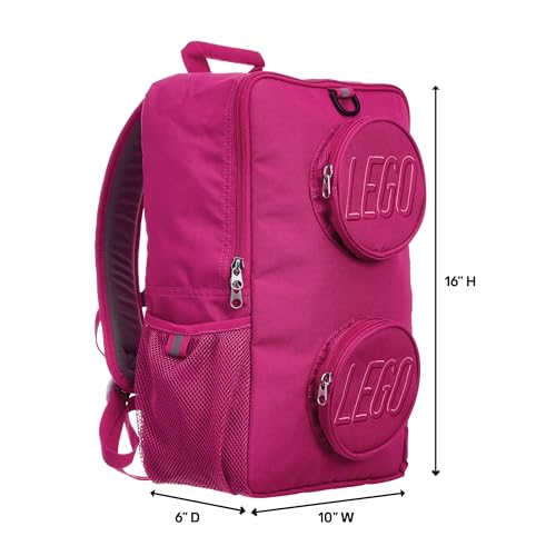 LEGO Brick Backpack, Red Violet - color: Red Violet