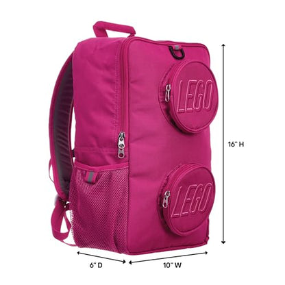LEGO Brick Backpack, Red Violet - color: Red Violet